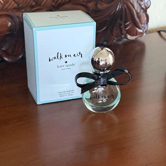 kate spade Other - kate spade Walk on Air Eau de Parfum in light aqua with black bow 1fl oz